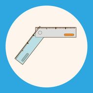 stationary ruler theme elements vector eps N3