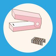 stationary stapler theme elements vector eps N3
