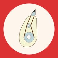 stationary correction tape theme elements vector eps