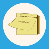 stationary note theme elements vector eps N4