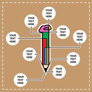 Pencil mind map