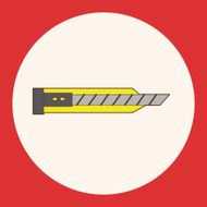 stationary utility knife theme elements vector eps N3