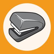 stationary stapler theme elements vector eps N4