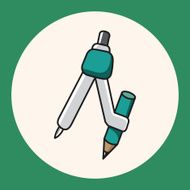 stationary compass theme elements vector eps N5