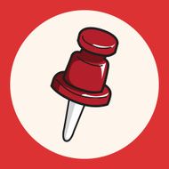 stationary pushpin theme elements vector eps N4