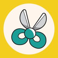 stationary scissors theme elements vector eps N3
