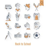 school and education icons N407