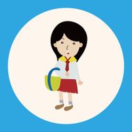 student cartoon theme elements vector eps N32