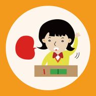 student cartoon theme elements vector eps N34