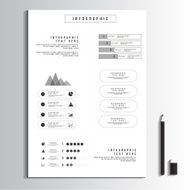 Business Infographics Minimal style Vector illustration N4