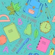 Hand drawn school symbols N12