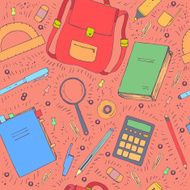 Hand drawn school symbols N16