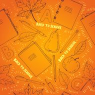 Hand drawn school symbols N19
