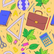 Hand drawn school symbols N21