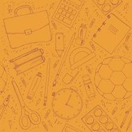 Hand drawn school symbols N27