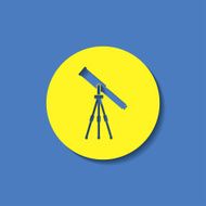 Telescope web icon vector illustration N9