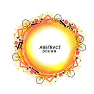 Creative abstract design frame