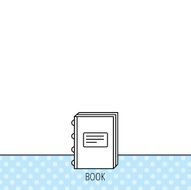 Book icon Education sign N9