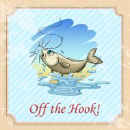 Off the hook idiom concept