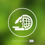 microscope icon scientist virus isolated graphic technology