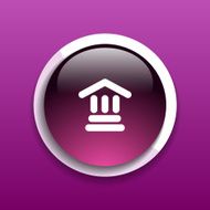 bank icon isolated vector symbol building N2