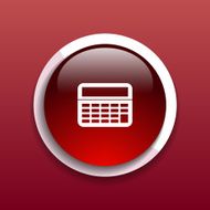 Vector Calculator Icon isolated displa mathematics
