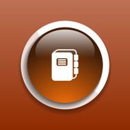 web button Flat design with shadow N2