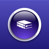 web button Flat design with shadow N3