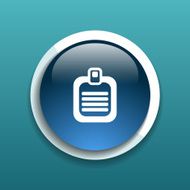 Check list vector icon Flat design isolated document