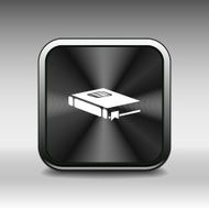 web button Flat design with shadow N4