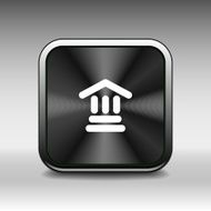 bank icon isolated vector symbol building N3