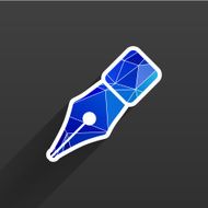 Fountain pen icon business write symbol N3