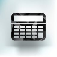 Vector Calculator Icon isolated displa mathematics N3