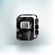web button Flat design with shadow N8
