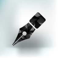 Fountain pen icon business write symbol N4