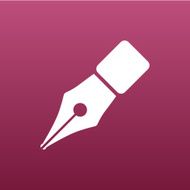 Fountain pen icon business write symbol N5