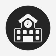 School Building Icon N13