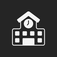 School Building Icon N14