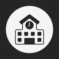 School Building Icon N15