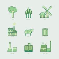 biomass graphic line icon