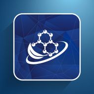 Natural components icon molecule illustration science nature N2