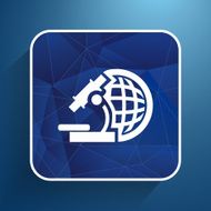 microscope icon scientist virus isolated graphic technology N2