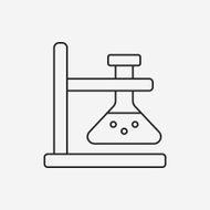 Beaker line icon N20