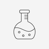 Beaker line icon N24