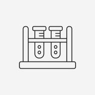 Beaker line icon N28