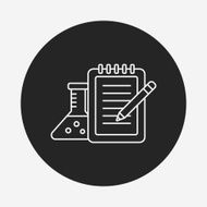 Beaker line icon N29