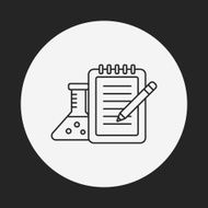 Beaker line icon N31