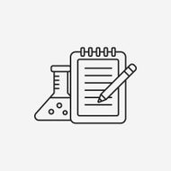Beaker line icon N32