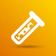 test icon vector fluid symbol flask glass chemistry experiment