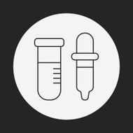 Beaker line icon N35